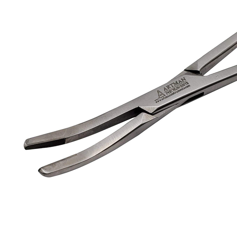 Bundle of Dental Automatic Crown Remover Bridge Remover with 10 Pieces and Artman Dental Crowns Gripper Temporary Crown and Bridge Remover Large Curved Forceps Dental Clamps