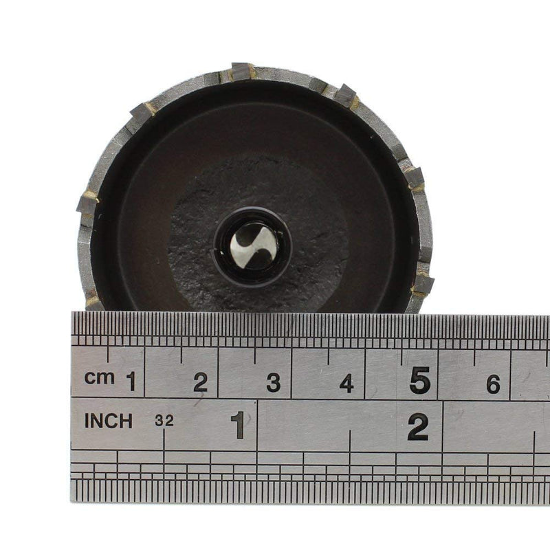AUTOTOOLHOME 2 inch (50mm) Metal Steel Hole Saw Tooth Carbide Tip TCT Drill Bits Kit for Thick Metal Wood