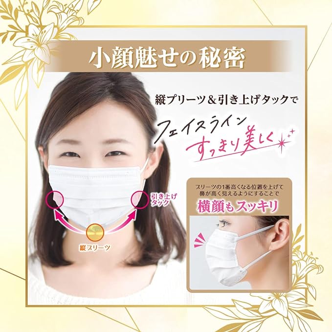 Bee Style Pleated Premium White 63 Masks for Women ( Exclusive) - NewNest Australia