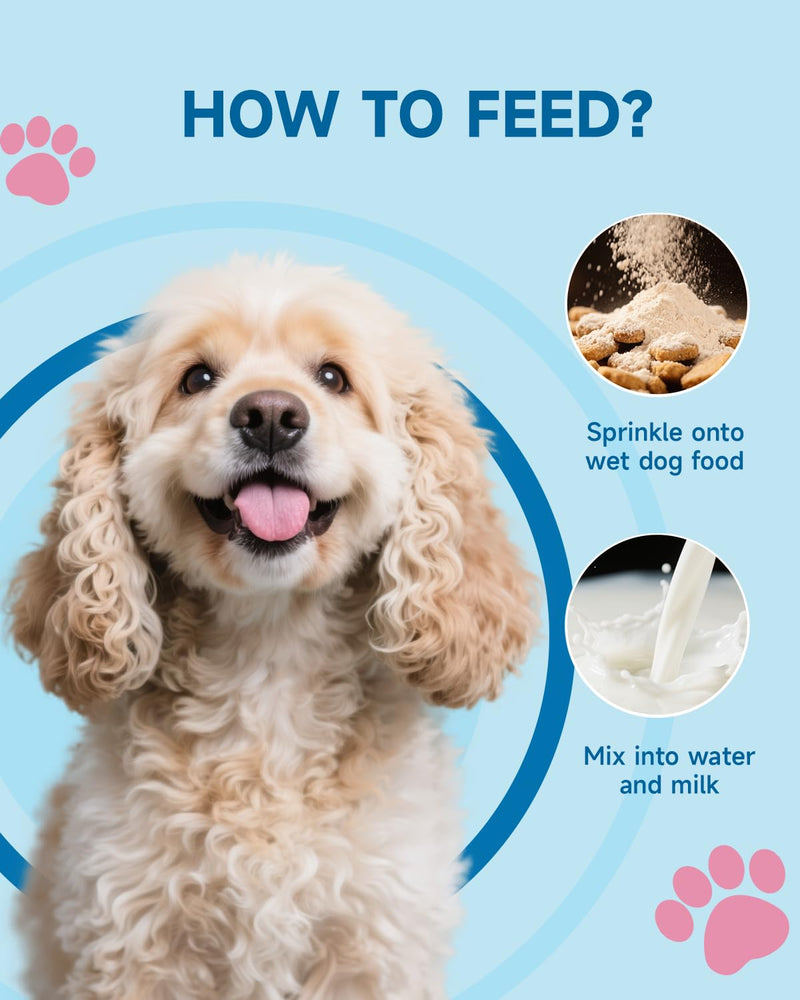 Dog Tear Stain Supplement - Tear Stain Remover for Dogs, Eye Vision & Immune Support, Lutein,Chamomile, Vitamin, Probiotic,100g, Chicken Flavor, Tear Stain Supplement for White Dog