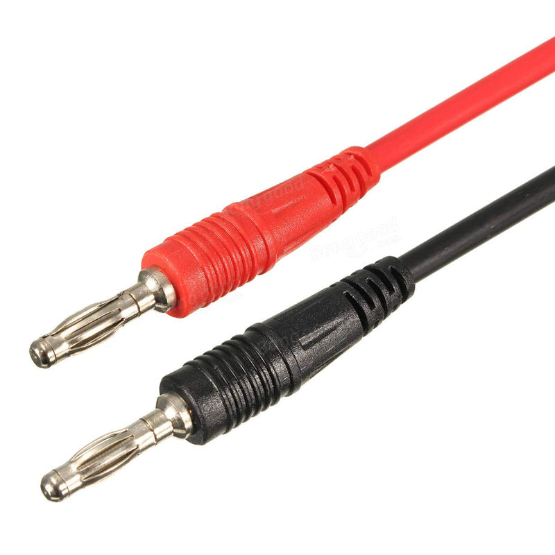 2Pcs 15A Banana Plug to 80mm Car Battery Clip Clamp Power Alligator Cable - Measurement & Analysis Instruments Digital Multimeters & Oscilloscopes - 2 x 15A Banana Alligator Clips Cable