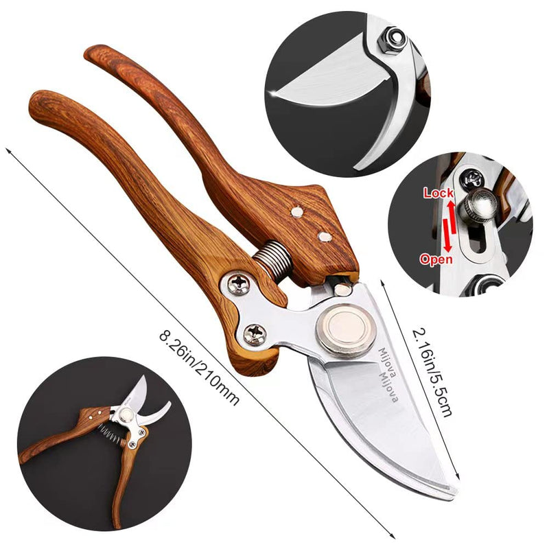 Garden Pruning Shears | Heavy Duty, Sharp Scissors, Clippers, Garden Tools