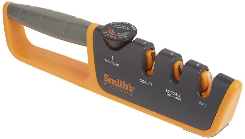 Smiths Adjustable Manual Knife Sharpener Gray/Yellow S-50264 50264