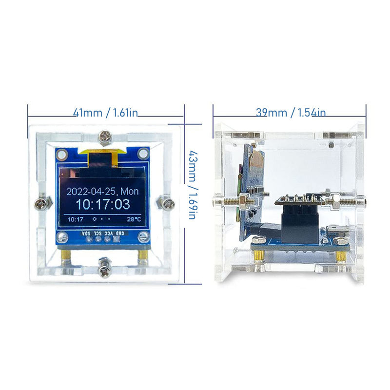 DIY Clock Kit Digital Display Electronic DIY Kit Clock DIY Automatic Timing Module Electronic Sodering Project USB Interface