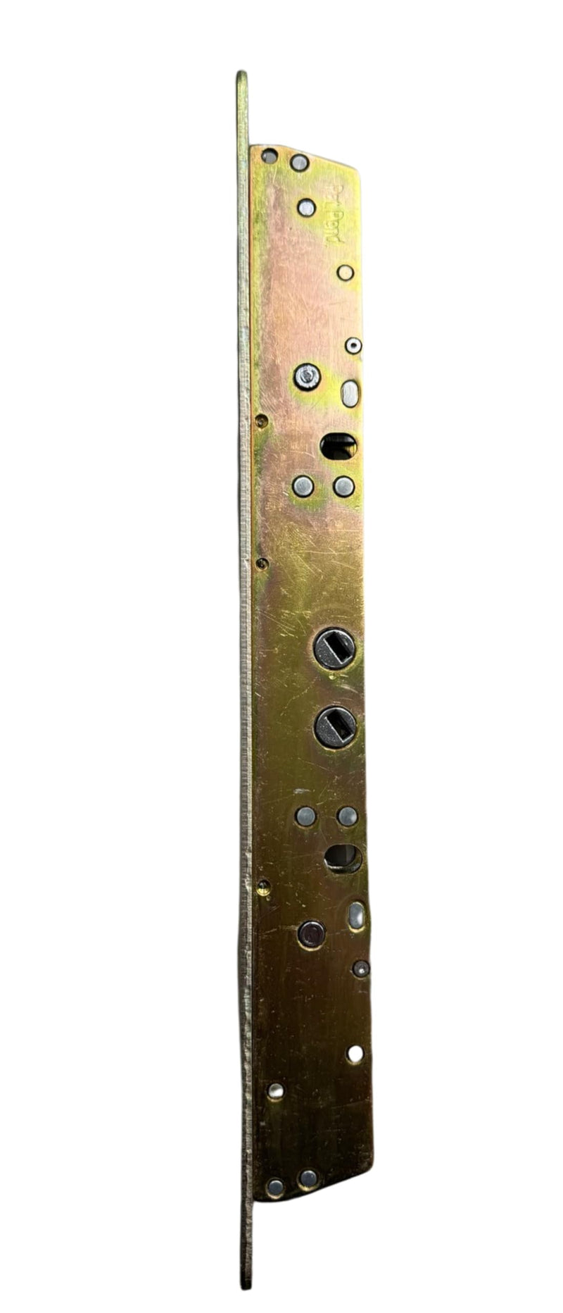 11-3/4" Multi-Point Mortise Lock with Face Plate (with NO Anti-Slam Pin) for Sliding Glass Doors | Two Point Replacement Locking Mechanism to Fix and Repair Sliding Patio Door Hardware - Alloy Steel