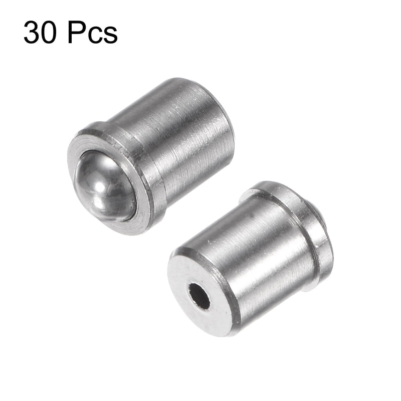 HARFINGTON 30pcs Ball Point Spring Plungers 4x5mm 304 Stainless Steel Precision Positioning Beads Ball Spring Plungers Ball Catch Latch for Door Cupboard Mechanical Devices Clamps Furniture