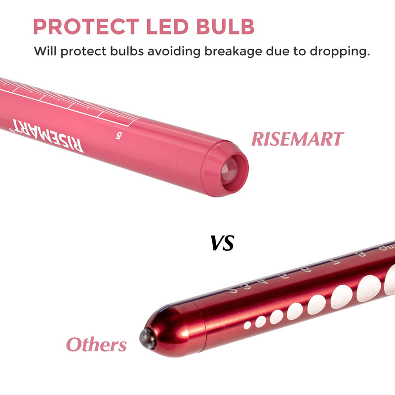 RISEMART Bandage Scissors and Pen Light for Nurse - Trauma Shears Medical Scissors 7.5" Surgical Scissors,Medical LED Penlights with Pupil Gauge for Nurse, Doctors, Nursing Students, EMT