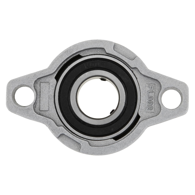 4Pcs KFL08 8mm Inner Bore Mounted Flange Mounted Pillow Block Bearings for Diameter 8mm Linear Shaft Rod T8 Lead Screw KFL08(8mm) 4
