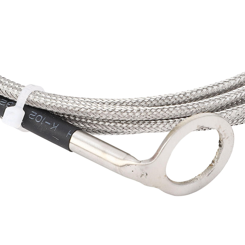 K Type Thermocouple Probe with 14mm Washer Stainless Steel Temperature Sensor for Automotive CHT Measurement -40~1000°C Cable Compatible with Engine Cylinder Head 3 meters