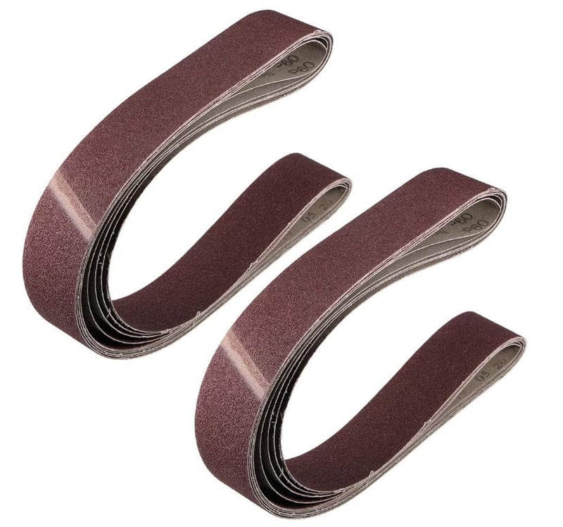 1-1/8" x 21 Inch Sanding Belt for Finishing Metal Drywall Polishing Sharpening 60 Grit 3pcs 3pcs 60 Grit