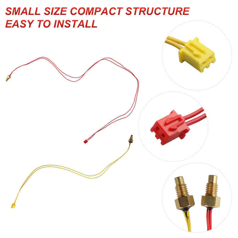 THRM QC XLRG Thermistor with Inlet/Outlet Wires for EcoSmart Tankless Electric Water Heaters,Compatible with 18kw,24kw and 27kw models