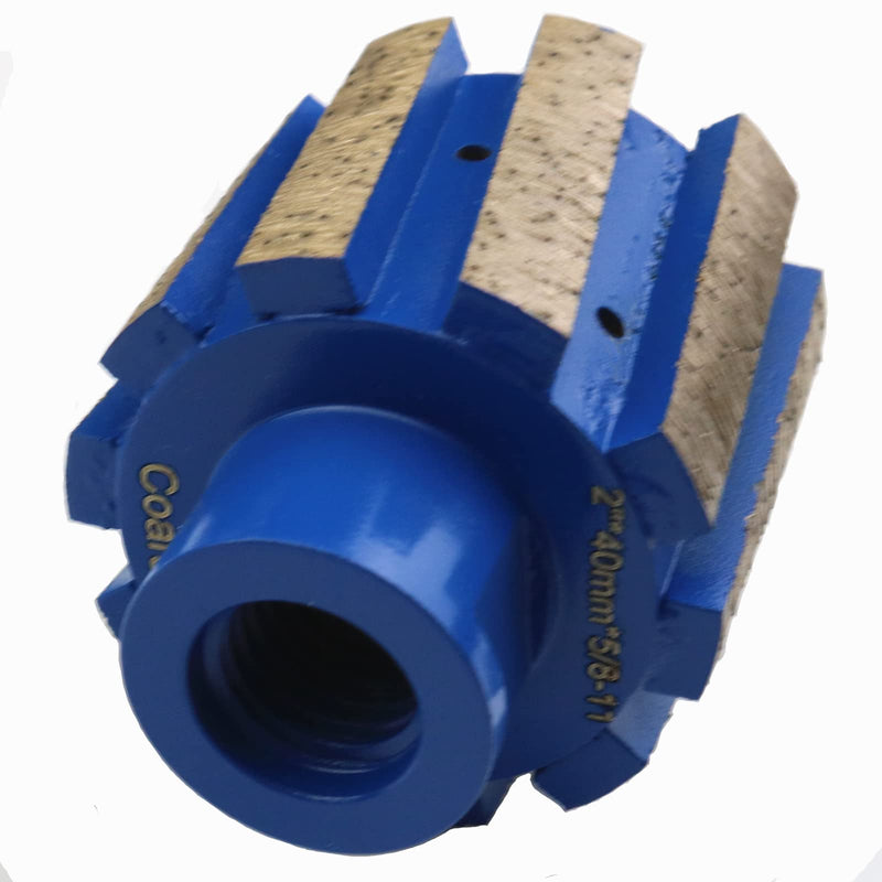 2 Inch Segmented Zero Tolerance Diamond Grinding Drum for Granite,Quartz,Marble,Concrete and Stone 2 Inch,Segmented