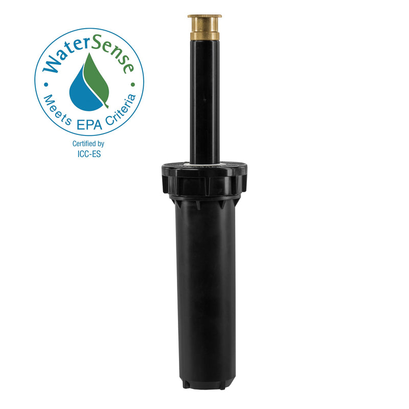 Orbit 80312 Professional Pressure-Regulating Pop-Up Spray Head Sprinkler with Brass Nozzle, 4" Full Spray 4" Height Full Pattern