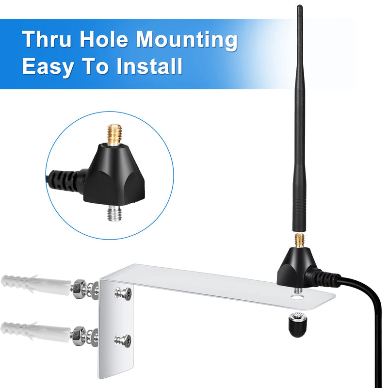 Smart Gate Door Opener Antenna 433.92 MHz Long Range Receiver 10 feet Low Loss Cable Antenna Compatible with All Series Lifemaster GTO Mighty Mule Gate Opener
