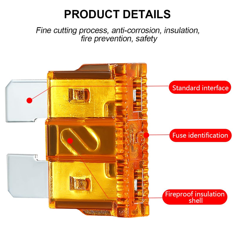 Mandark 306PCS Car Fuses Assortment Kit, Mixed Vehicle Blade Fuses - Standard & Mini & Low Profile Mini Fuse (2A 5A 7.5A 10A 15A 20A 25A 30A 35A), Replacement Fuses for RV, Truck, Auto