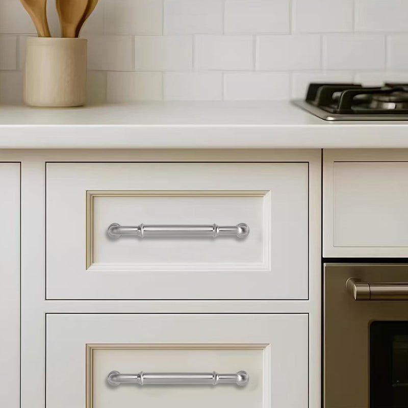 khtumeware 1 Pack Heavy Duty 18" Brushed Nickel Cabinet Pulls Appliance Handle 18"(457mm) Hole Center