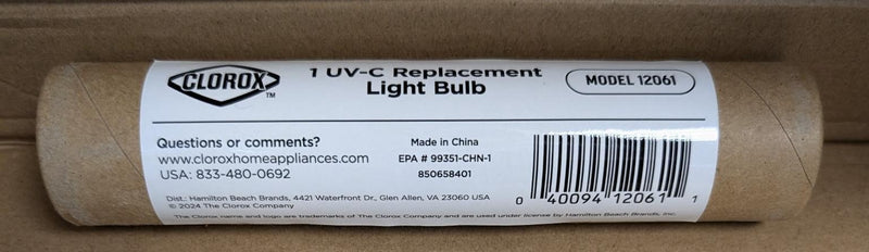 Genuine UV-C Replacement Bulb for Clorox ULTRA Air Purifier