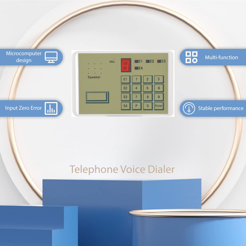 Telephone Voice Dialer, Wired Telephone Voice Auto dialer Burglar Security House Alarm System
