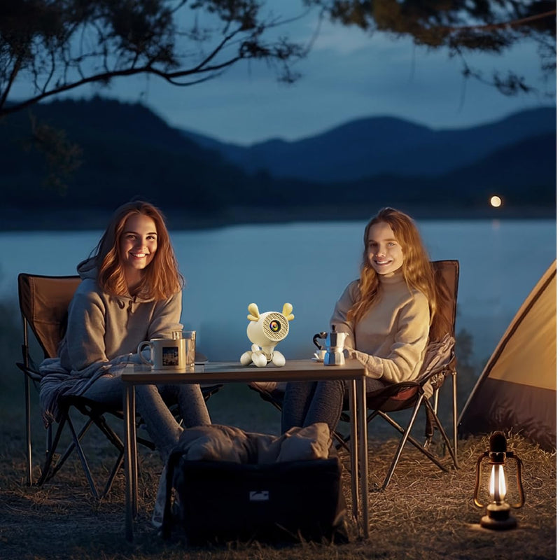 Mini Cineglow Projector with WIFI and Bluetooth, Full HD 1080P Portable Projector with Android, Movie Projector Compatible with PC, Xbox, TV Stick, Smartphone, with Built-in App and Remote Control Deer