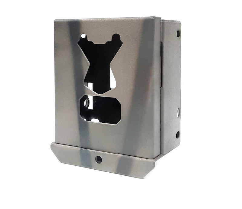 Theft-Deterrent Powder-Coated Steel Security Box Compatible with Spypoint Flex Trail Cameras (61090) Gray 1 Count (Pack of 1)