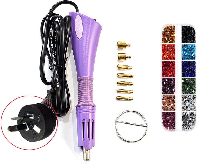 Bedazzler Kit with Rhinestones, Hotfix Applicator, DIY Hot Fix Rhinestone Setter, Hot Fixed Bedazzling Kit, 4380 Pcs, Crystal AB, Clear Box Set - NewNest Australia