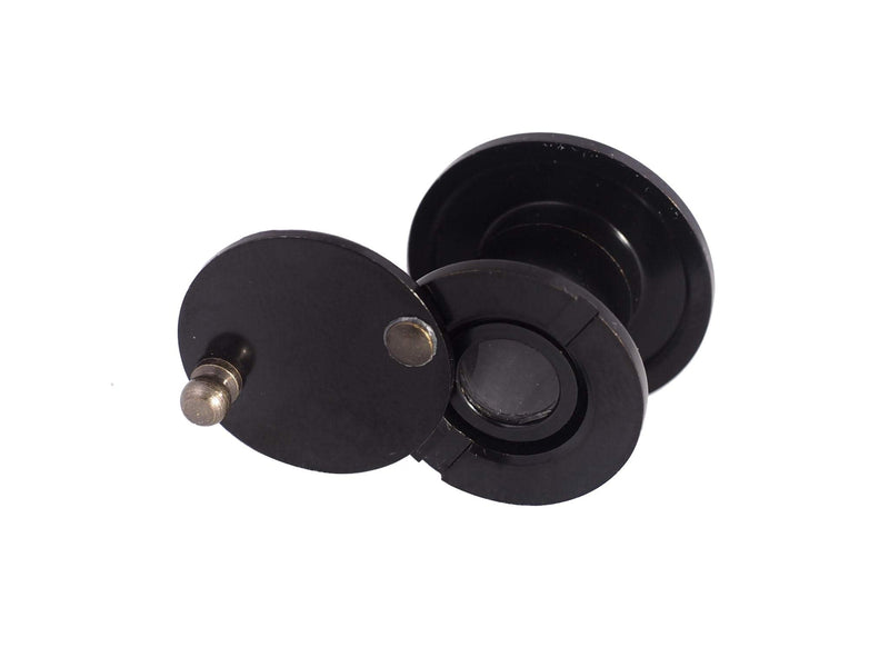 Door Viewer for Narrow Panel Doors - Peephole (Black - Oil Rubbed Bronze) 5/8", 7/8" Panel Thickness 1 Pack (5/8"- 7/8") Black