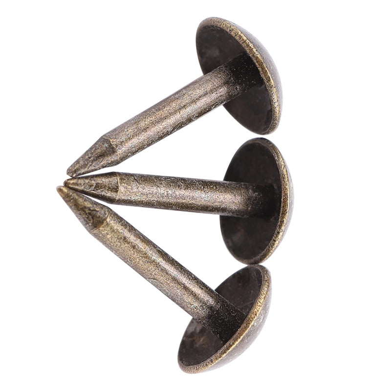 KIMISS Iron Staples for Furniture 100PCS Thicken Nails Fasteners 6x12mm Perfect for Wood Doors and Drum Assembly Heavy Duty Design 6*12MM