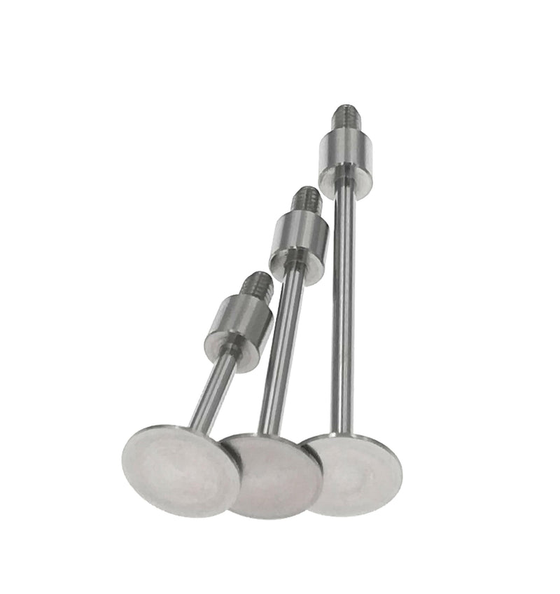 SUXING Flat Contact Points for Dial Indicator Depth 0.5mm Thickness 10 mm Diameter 4-48 UNF Thread (4-48UNF A Set) 4-48UNF A SET