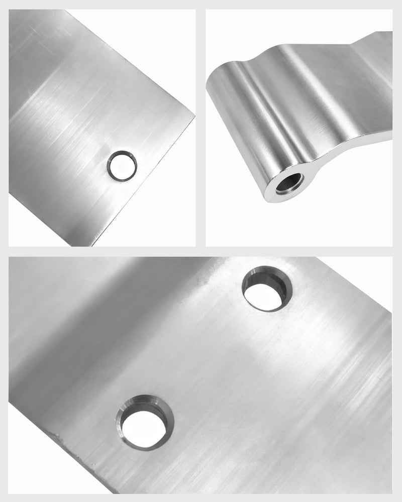 HS6004 S2666 Commercial Vehicle Three-Hole Door Hinge - 9.5x3x1.97in, Φ0.51, Heavy-Duty Steel, for Trucks & Buses - Durable & Precision-Made（1-piece Set） HS60 4-hole 1