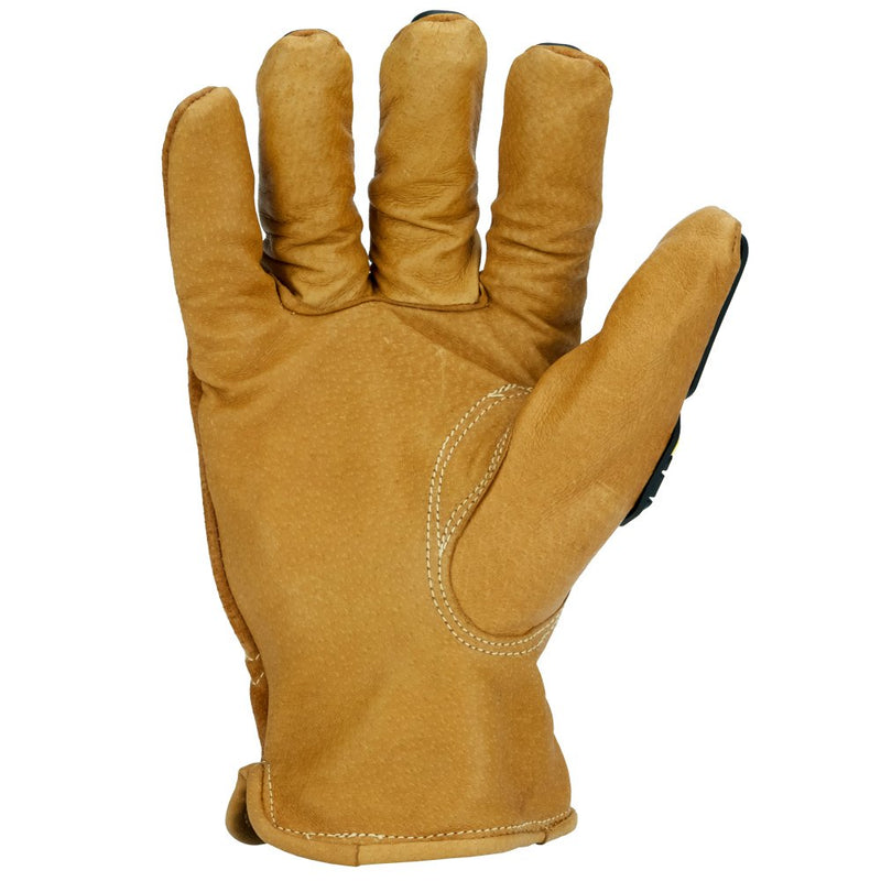 Ironclad Mens Work Glove 360 CUT LIMITLESS LEATHER IMPACT, Tan, Medium US