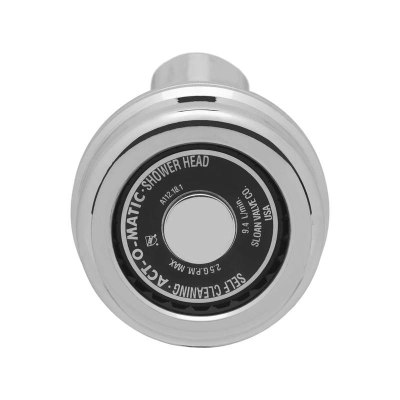 Sloan AC-51 Act-O-Matic Standard Showerhead, 2.5 GPM, Polished Chrome