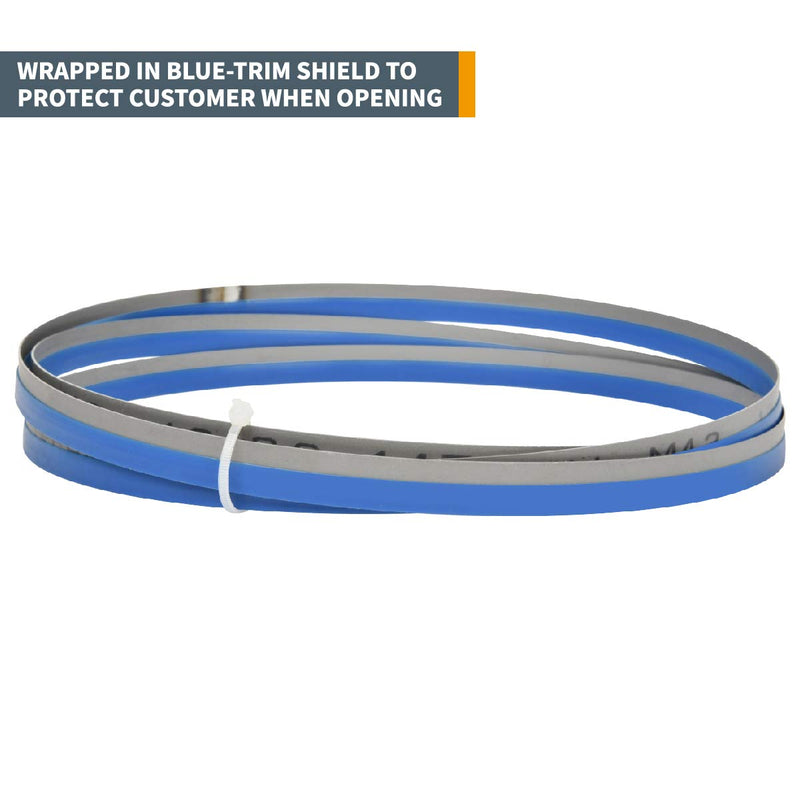 POWERTEC 93-1/2 Inch Bi-Metal Bandsaw Blades, 1/2" x 14 TPI Metal Cutting Band Saw Blades for Wen, Delta, Grizzly, Rikon, Craftsman, Jet, Shop Fox & Ridgid 14" Band Saw for Woodworking, 1pk (13290) 93-1/2 inch x 1/2" x 14 TPI