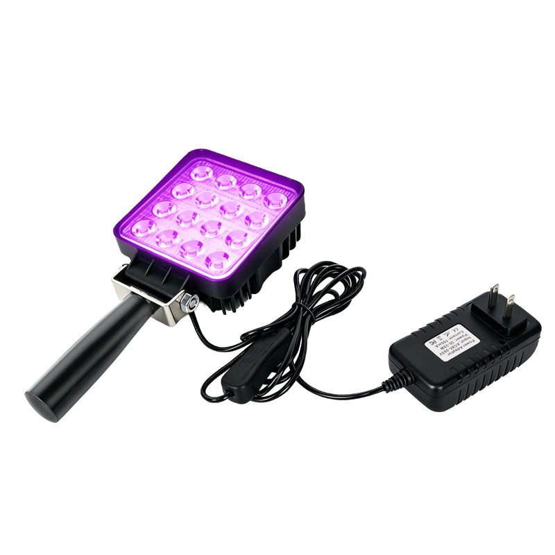 Handheld 300W UV Curing lamp Handle UV lamp, Glue Plate lamp Flaw Detection lamp for Curing Photosensitive Resin lamp 365nm/395nm/405nm UV Light for Curing(32W 365nm) 32W 365nm