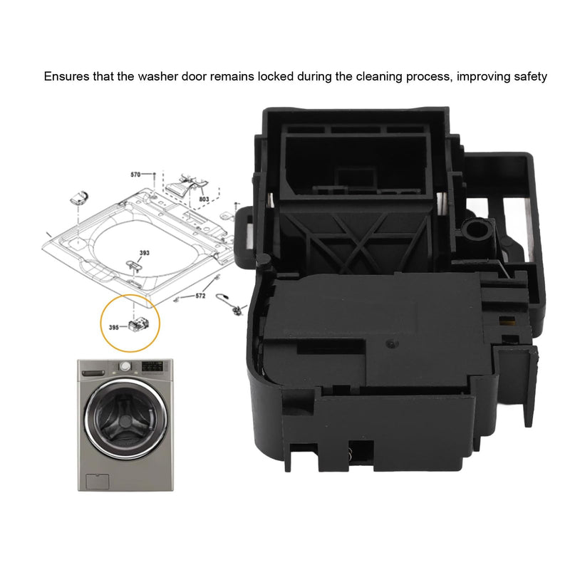WH01X27954 Washer Lid Lock Switch Replacement for GE Hotpoint Top Load Washing Machine, Compatible with 290D1580P004 290D1580P001 WH01X26114 WH01X24114, Quick Release Door Lock Assembly