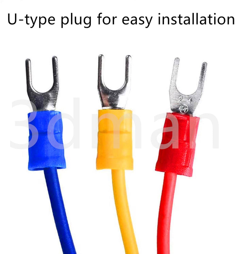 15A 250V Rocker Switch On/Off Power Socket Inlet Module Plug 10A Fuse Switch with 18 AWG Wiring 3 Pin - 2pcs