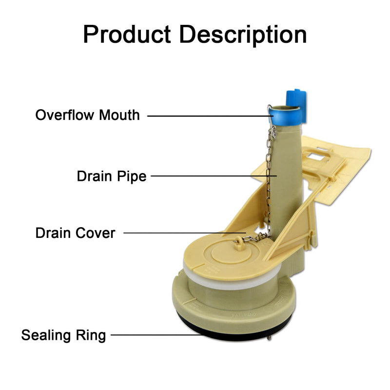 Toilet Flush Valve Replacement Parts for 1 Piece Toilet,3-Inch Flush Hole Toilet Repair Kits,Compatible with TOTO THU Series Flush Valve Toilet Flush Valve