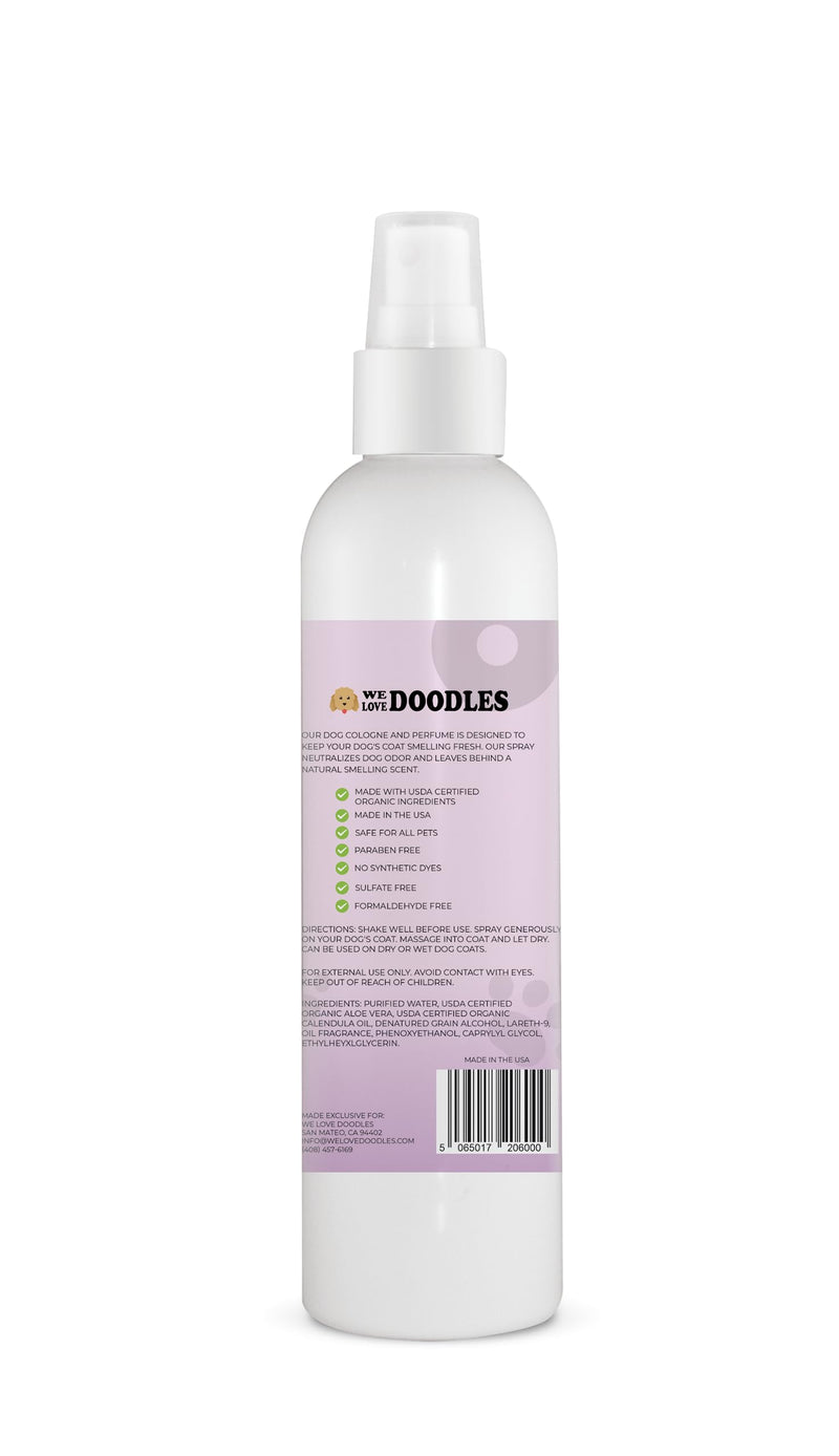 We Love Doodles Dog Cologne & Perfume, (Lavender and Fresh Cotton) Bundle - Deodorizing, Organic, Made In USA - Long Lasting After Bath Deodorant - Freshener For Smelly Dogs - Odor Eliminator Spray - PawsPlanet Australia