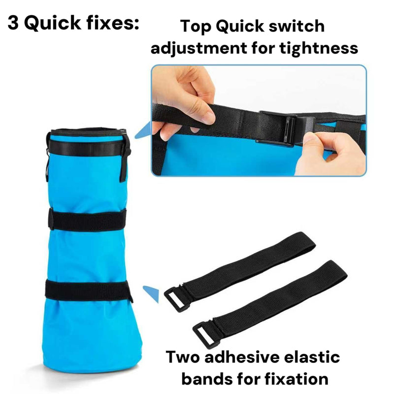 2 Piece Easy Use Hoof Soaking Boot for Horses,Horse ice Boots,Horse hoof Boots,Horse Soaker Bag, hoof Shoes Hooves Care Treatment Bucket,hoof Boots for Horses