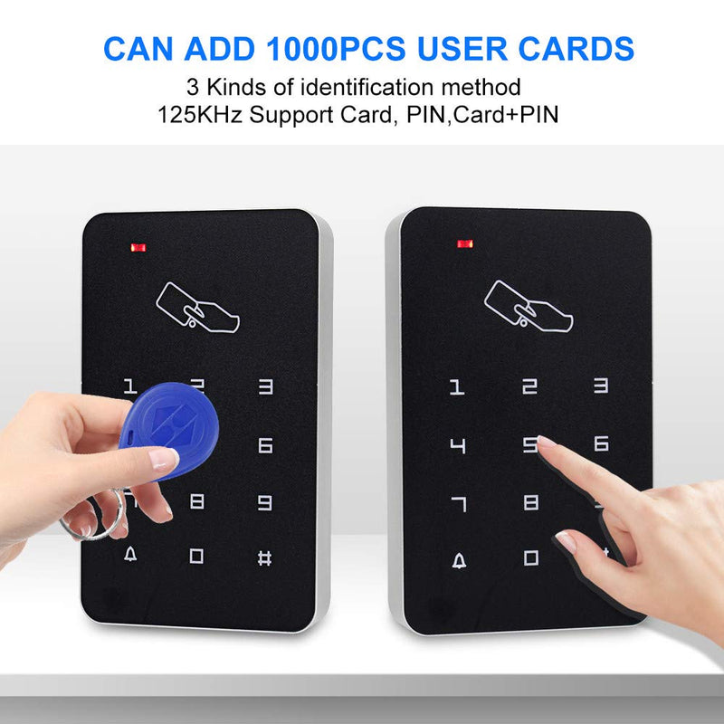 RFID Door Access Control System Keypad +NC Electric Drop Bolt Lock+Power Supply+Exit Button +10pcs Fobs/Cards