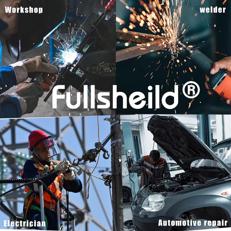 Fullsheild Reversible Welding Cap Flame Resistant CAT 2 Protective FR Welder Hats 6 Pannel Lightweight Printed for Men Women Camo 7 1/2