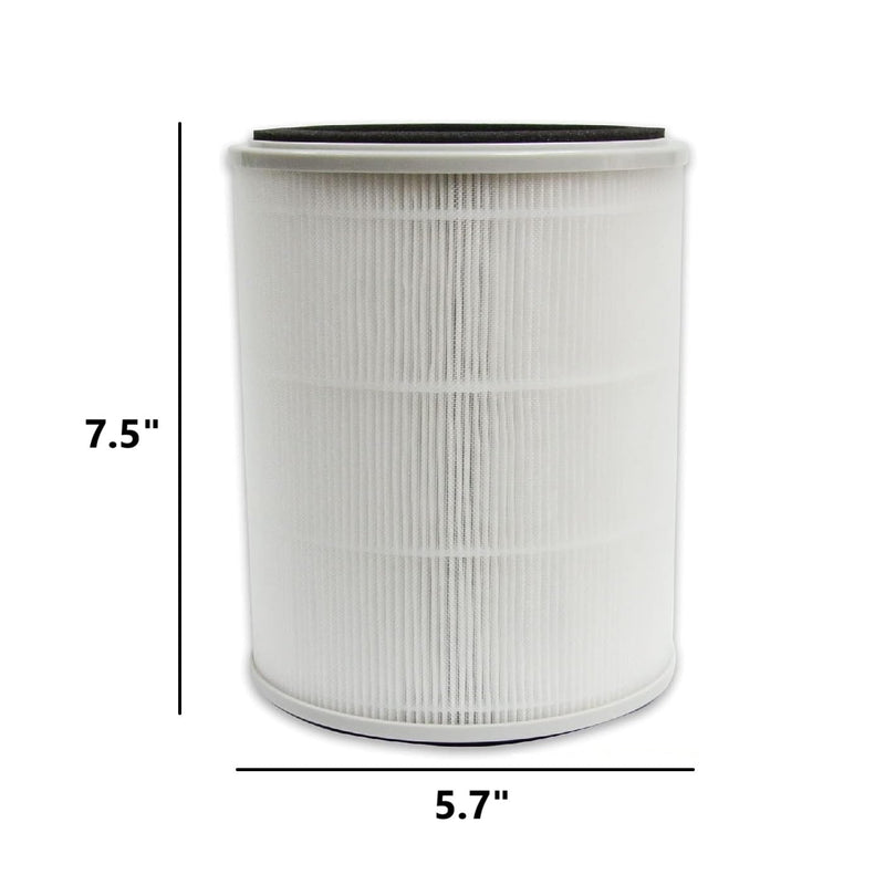 PUREBURG TPAP001 Replacement Filter Compatible with TOPPIN Comfy Air C2 Air Purifier,2-Pack H13 True HEPA Activated Carbon 2-in-1. Does not Fit Comfy Air Bridge series.
