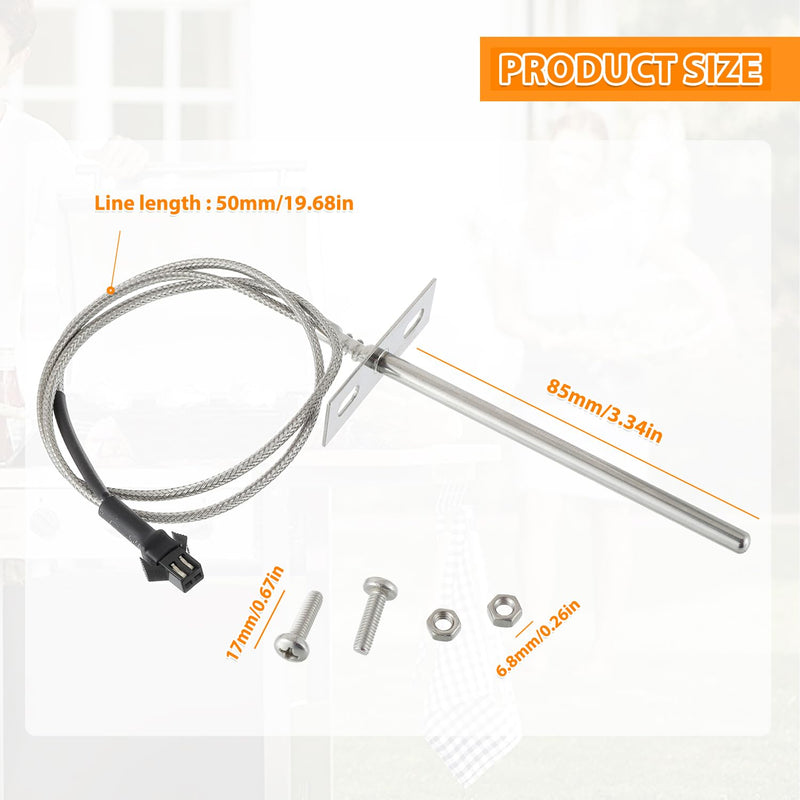 RTD Temperature Probe Sensor, Internal Grill Ambient Temperature Sensor Suitable for Pit Boss Pellet Grill PB1000XL-025-R00 V2 (70123-AMP)