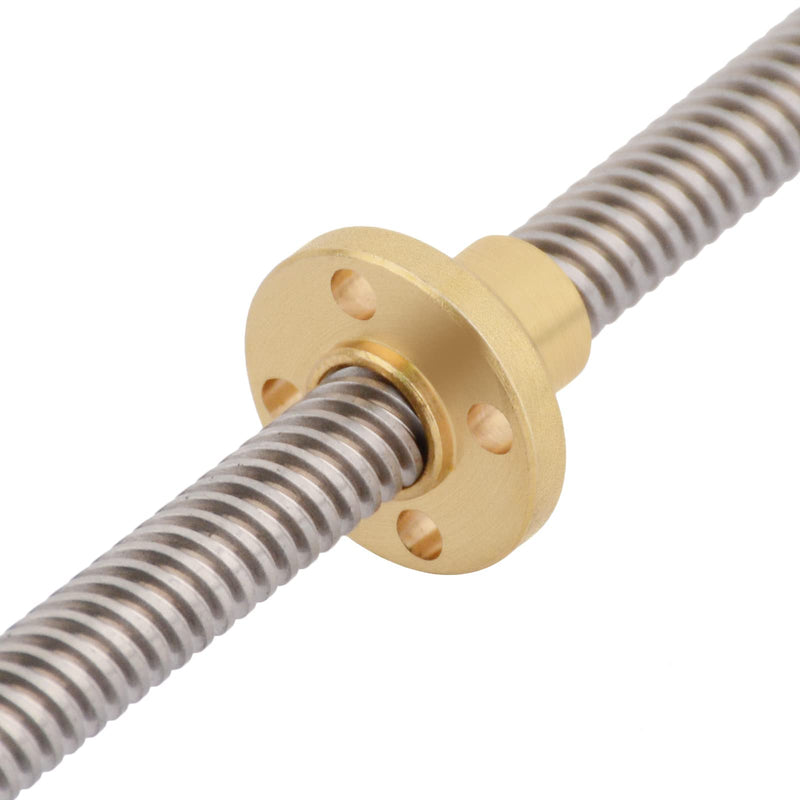 600mm / 23.62inch T8 Lead Screw Nut Set, 8mm Diameter Lead Screw+KP08 Pillow Bearing Block+Coupler for 3D Printer,CNC and DIY (600mm, Set) 600mm