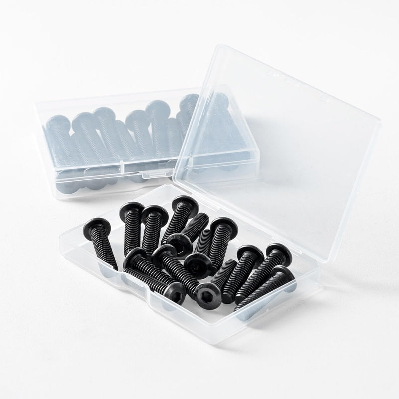 1/4-20 x 1 (25 Pack) Flat Head Hex Socket Cap Screws Bolts, Black Oxide 304 Stainless Steel 18-8, Hex Drive, Bright Finish, Fully Machine Thread 1/4-20 x 1"
