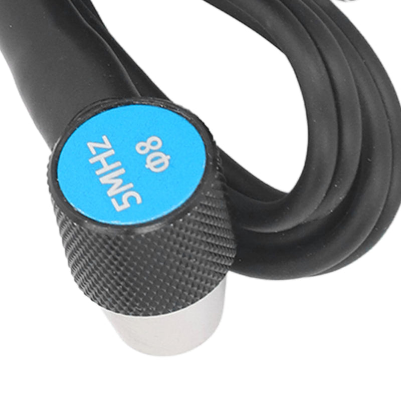 Ultrasonic Thickness Gauge Probe, ABS Standard Transducer Tester Probe 5MHz Dia 8 Smart Sensor Ultrasonic Transducer Probe Replacement Probe for GM130 GM100