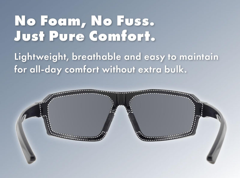 REV Amour Z87+ Safety Glasses, UV400 Impact-Resistant Sunglasses with Anti-Scratch for Work & Outdoor Carbon Fade