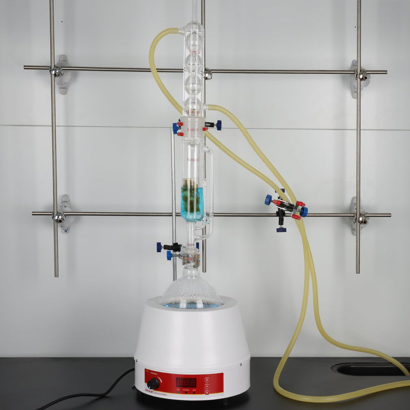 stonylab Borosilicate Glass Soxhlet Extractor,50/42 Top Joint 24/29 Bottom Joint, Commonly Used in Laboratory Extraction