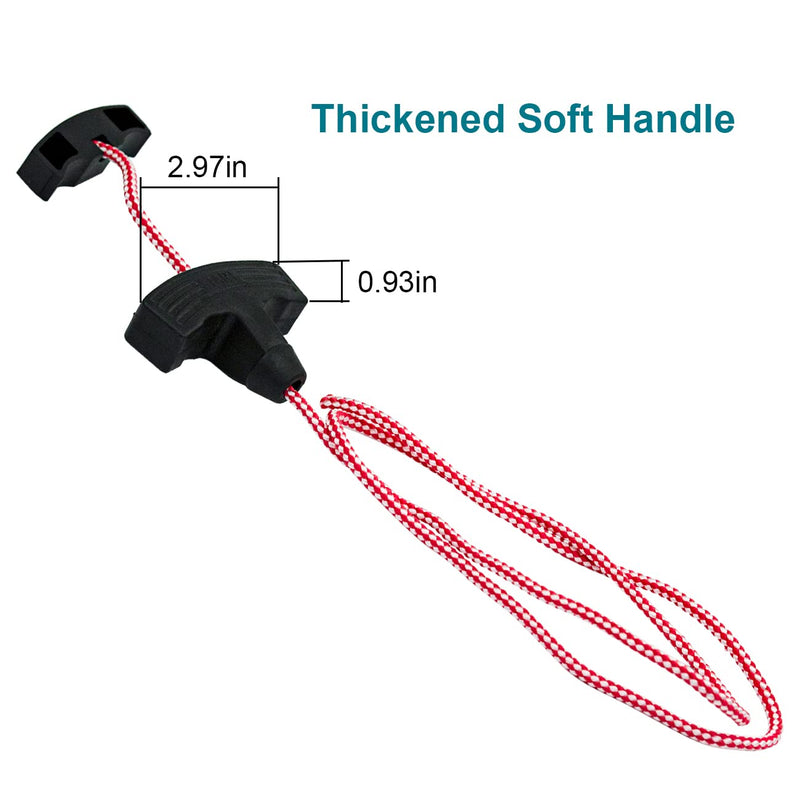 Garage Emergency Release Pull Rope Cord Handle Kit 41A2828 Red Emergency Pull Rope with Handle