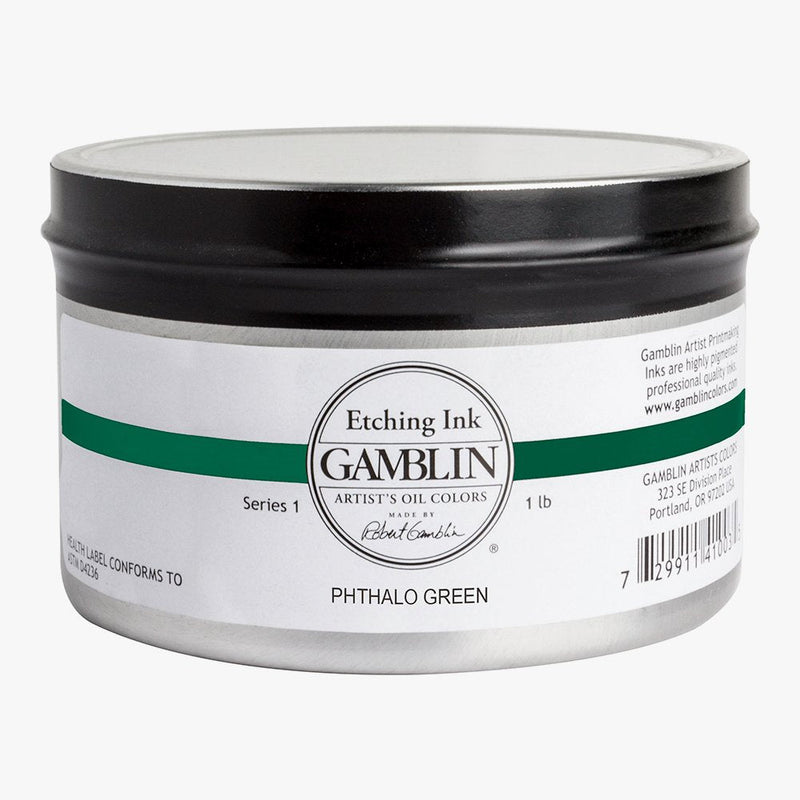 Gamblin Etching Ink Phthalo Green 1 Lb