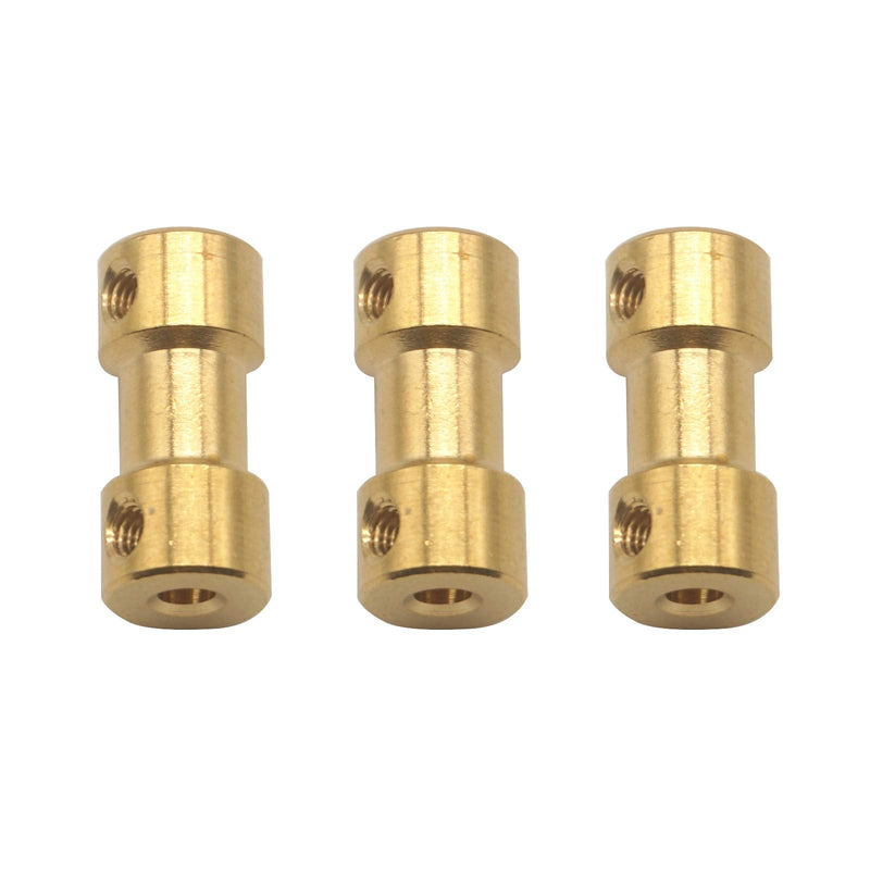 6Pack Vgoohobby Brass Motor Shaft Coupling Coupler Connector Sleeve Joint Adapter for RC DIY Airplane Boat Robot (5mm to 5mm) 5mm to 5mm